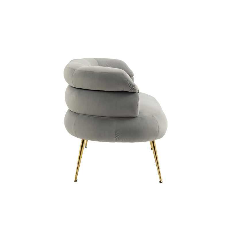 Accent Chair, leisure chair with Golden feet