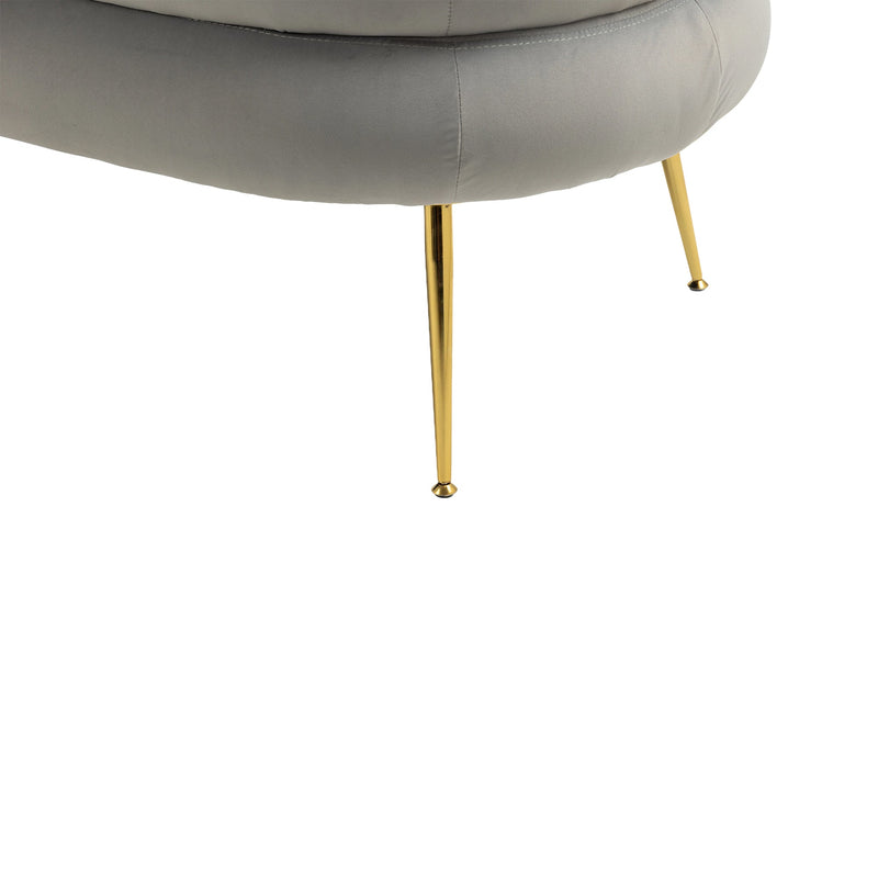 Accent Chair, leisure chair with Golden feet