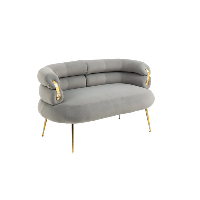 Accent Chair, leisure chair with Golden feet