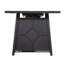 40,000 BTU Steel Propane Gas Fire Pit Table With Steel lid, Weather Cover