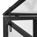 62inch Height Wood Large Greenhouse Balcony Portable Cold Frame with Wheels and Adjustable Shelves for Outdoor Indoor Use, Black