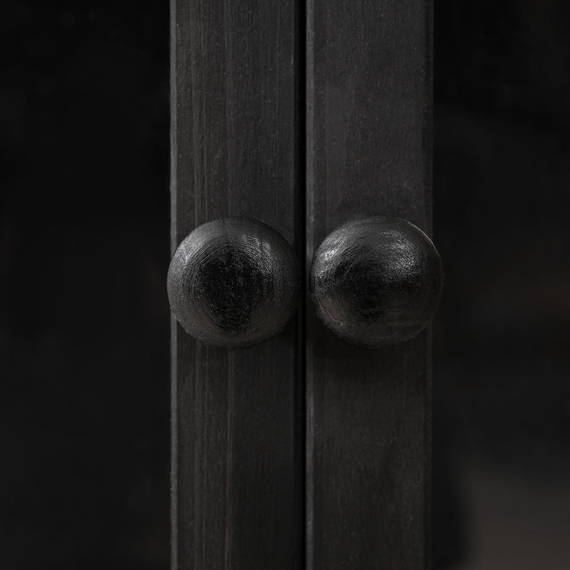 78-inch Wooden Greenhouse Cold Frame with 4 Independent Skylights and 2 Folding Middle Shelves, Walk-in Outdoor Greenhouse, Black