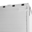 78-inch Wooden Greenhouse Cold Frame with 4 Independent Skylights and 2 Folding Middle Shelves, Walk-in Outdoor Greenhouse, White