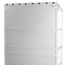 78-inch Wooden Greenhouse Cold Frame with 4 Independent Skylights and 2 Folding Middle Shelves, Walk-in Outdoor Greenhouse, White