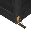 78-inch Wooden Greenhouse Cold Frame with 4 Independent Skylights and 2 Folding Middle Shelves, Walk-in Outdoor Greenhouse, Black