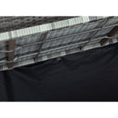 5-piece Outdoor UV-Resistant Patio Sofa Set with Storage Bench All Weather PE Wicker Furniture Coversation Set with Glass Table, Gray