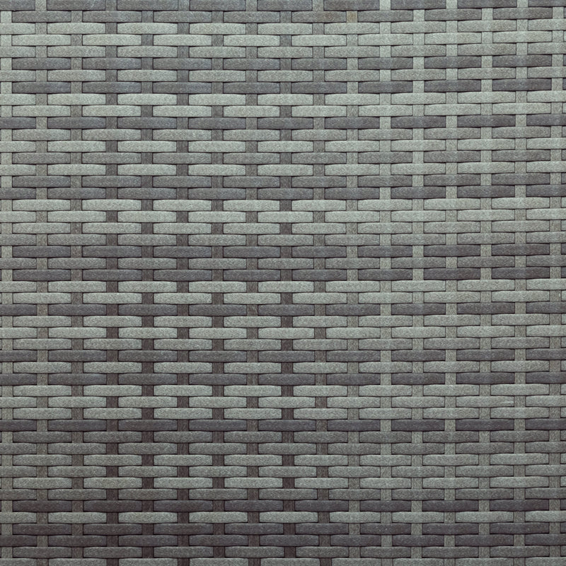 5-piece Outdoor UV-Resistant Patio Sofa Set with Storage Bench All Weather PE Wicker Furniture Coversation Set with Glass Table, Gray