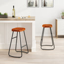 29.52" Stylish and Minimalist Bar Stools, Two-piece Counter Height Bar Stools, for Kitchen Island, Coffee Shop, Bar, Home Balcony, Dark Brown
