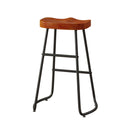 29.52" Stylish and Minimalist Bar Stools, Two-piece Counter Height Bar Stools, for Kitchen Island, Coffee Shop, Bar, Home Balcony, Dark Brown