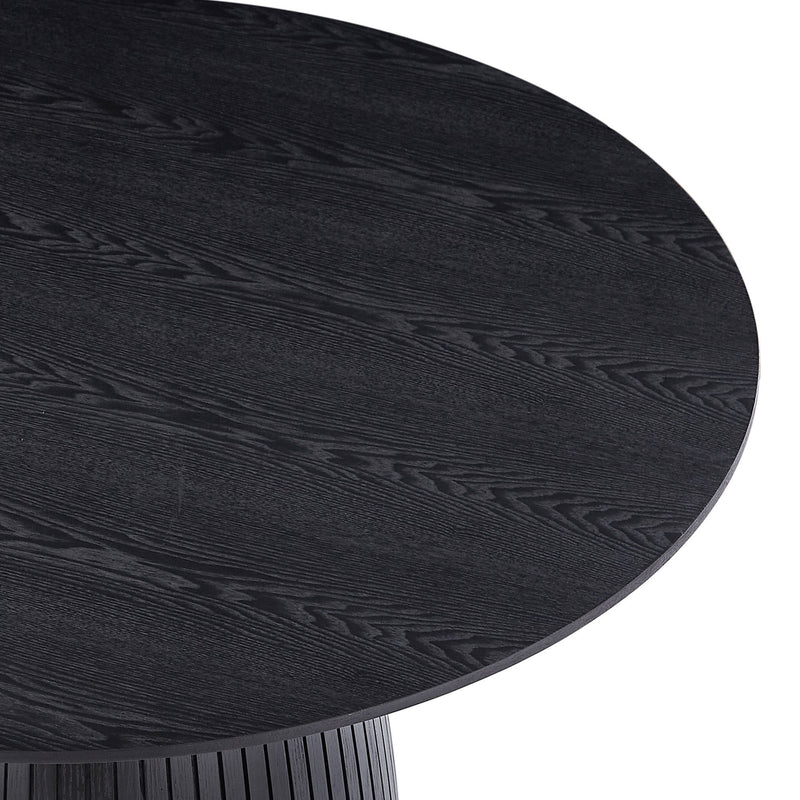 47.24 inch MDF Dining Table Kitchen Table Small Space Dining Table for Living Room, Kitchen, Home, Apartment Black