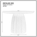 47.24 inch MDF Dining Table Kitchen Table Small Space Dining Table for Living Room, Kitchen, Home, Apartment Black