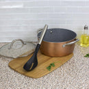 Home Basics Mesa Scratch-Resistant Nylon Slotted Spoon with Stainless-Steel, 13 Inches