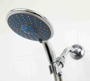 Home Basics Chrome Jumbo Shower Head Massager, 5 Function