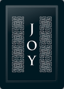 Joy Deco Vertical Silver Logo Panel