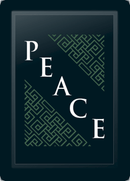 Peace Deco Diagonal Sage Logo Panel