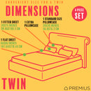 PREMIUS Montego Soft Wrinkle-Free Microfiber Sheet Set, Green-Yellow