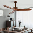 52 Inch Modern Ceiling Fan Indoor Outdoor Brushed Nickel Finish with Remote by LJGDeals
