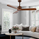 52 Inch Modern Ceiling Fan Indoor Outdoor Brushed Nickel Finish with Remote by LJGDeals