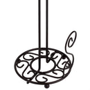 Home Basics Scroll Collection Paper Towel Holder, Bronze, 6x6x13.5 Inches