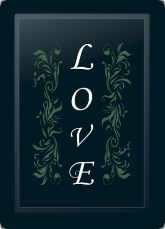 Love Floral Vertical Sage Logo Panel