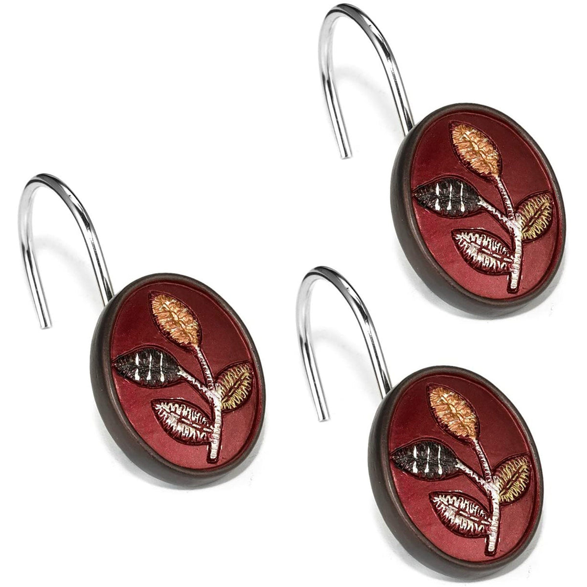 Aubury Complete Bath Ensemble Decor Set, Burgundy, All Sold Separately, photo 3 of 8