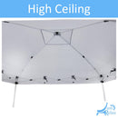 Just Relax Compact Travel Ready Canopy Tent With Case, White, 10x10 Feet
