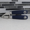 Home Basics Meridian Stainless Steel Garlic Press, Indigo
