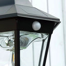SmartYard 77" Solar Lamp Post Light, Waterproof Aluminum And Glass Outdoor Vintage Post Lamp by Outdoor Solar Outlet