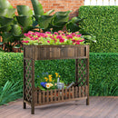 2-Tier Wood Raised Garden Bed for Vegetable and Fruit by LJGDeals