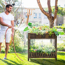 2-Tier Wood Raised Garden Bed for Vegetable and Fruit by DirectDeals