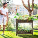 2-Tier Wood Raised Garden Bed for Vegetable and Fruit by LJGDeals