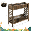 2-Tier Wood Raised Garden Bed for Vegetable and Fruit by DirectDeals