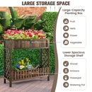 2-Tier Wood Raised Garden Bed for Vegetable and Fruit by LJGDeals