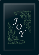 Joy Floral Diagonal Sage Logo Panel