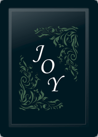 Joy Floral Diagonal Sage Logo Panel