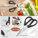 14-Piece Kitchen Knife Set Stainless Steel Knife Block Set with Sharpener by LJGDeals