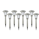 Patriot Silver Solar Powered LED Pathway Light  (Pack of 16 )