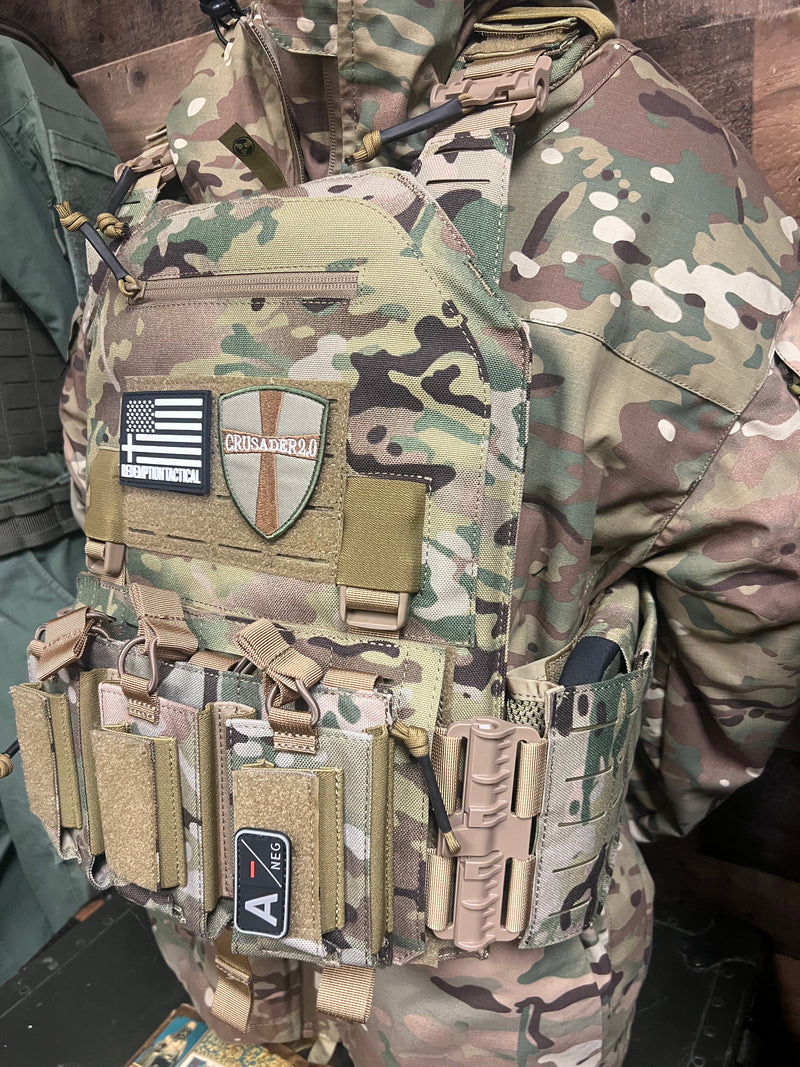 Redemption Tactical® "CRUSADER 2.0 XL” V4 Plate Carrier Vest with Side Cummerbund