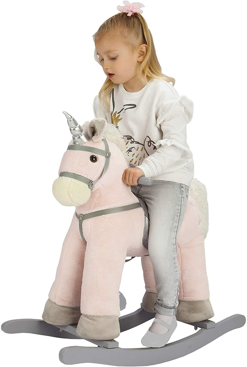 JOON Rocking Horse Unicorn with Stars, Pink