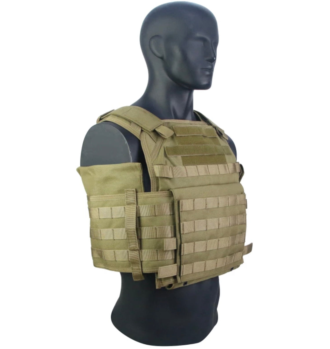 BIG BOY VEST XL COMBO PACKAGE LIGHTWEIGHT LEVEL IV (2) 10x13.5 Front/Back Plates (2) 8x6 Side Plates (LVL IV Ceramic), photo 9 of 10