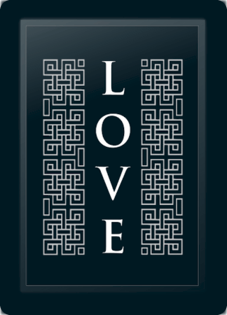 Love Deco Vertical Silver Logo Panel