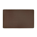 Achim Woven-Embossed Faux-Leather Anti-Fatigue Mat, Espresso, 18x30 Inches