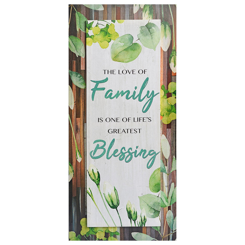 PREMIUS The Love Of Family Is One Of Life�s Greatest Blessing Wall Art, 18x42 Inches