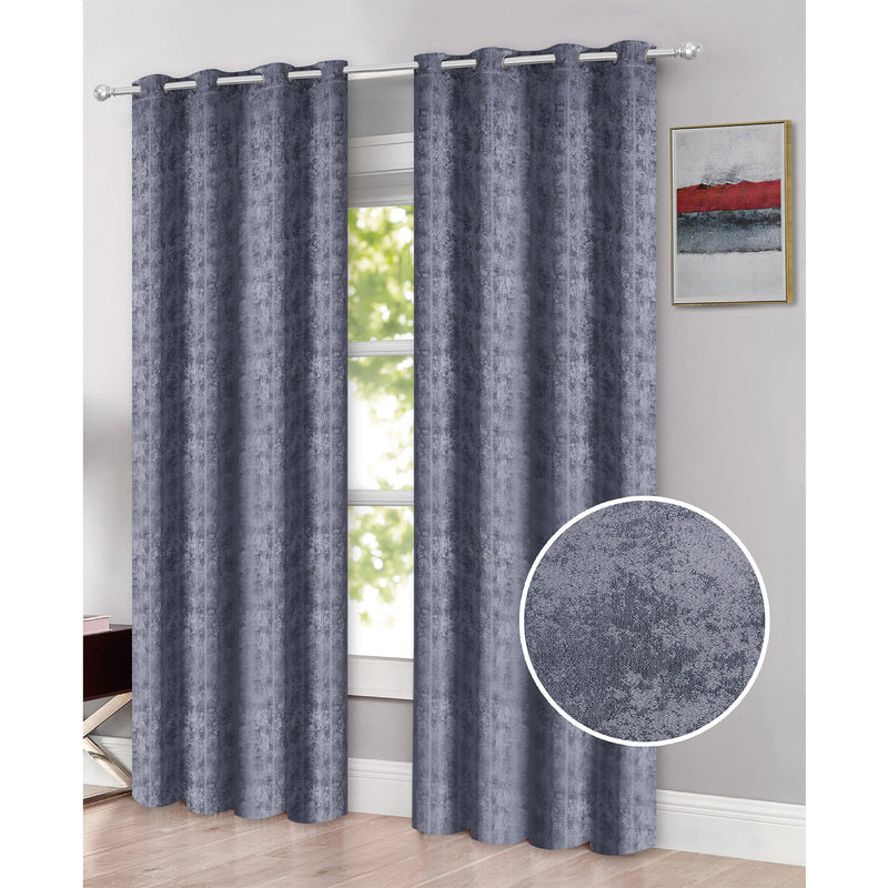 Emerson Jacquard Room Darkening Grommet Window Panel, 54x84 Inches