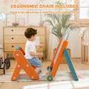 Kids Height Adjustable Art Easel Set with Chair by LJGDeals