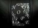 Hope Floral Diagonal Silver Logo Panel