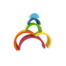 **Pre-order (Ships in 2-3 Weeks)**6 Pcs Small Rainbow Stacking Blocks – Pastel / Macaron Colors