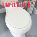 PREMIUS Wood Toilet Seat, Standard Round, 17 Inches