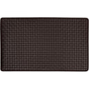 Achim Woven-Embossed Faux-Leather Anti-Fatigue Mat, Black, 18x30 Inches
