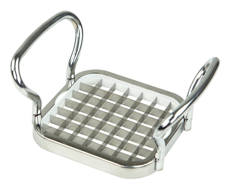 Home Basics Stainless Steel French Fry Cutter, Silver, 5x2.5 Inches